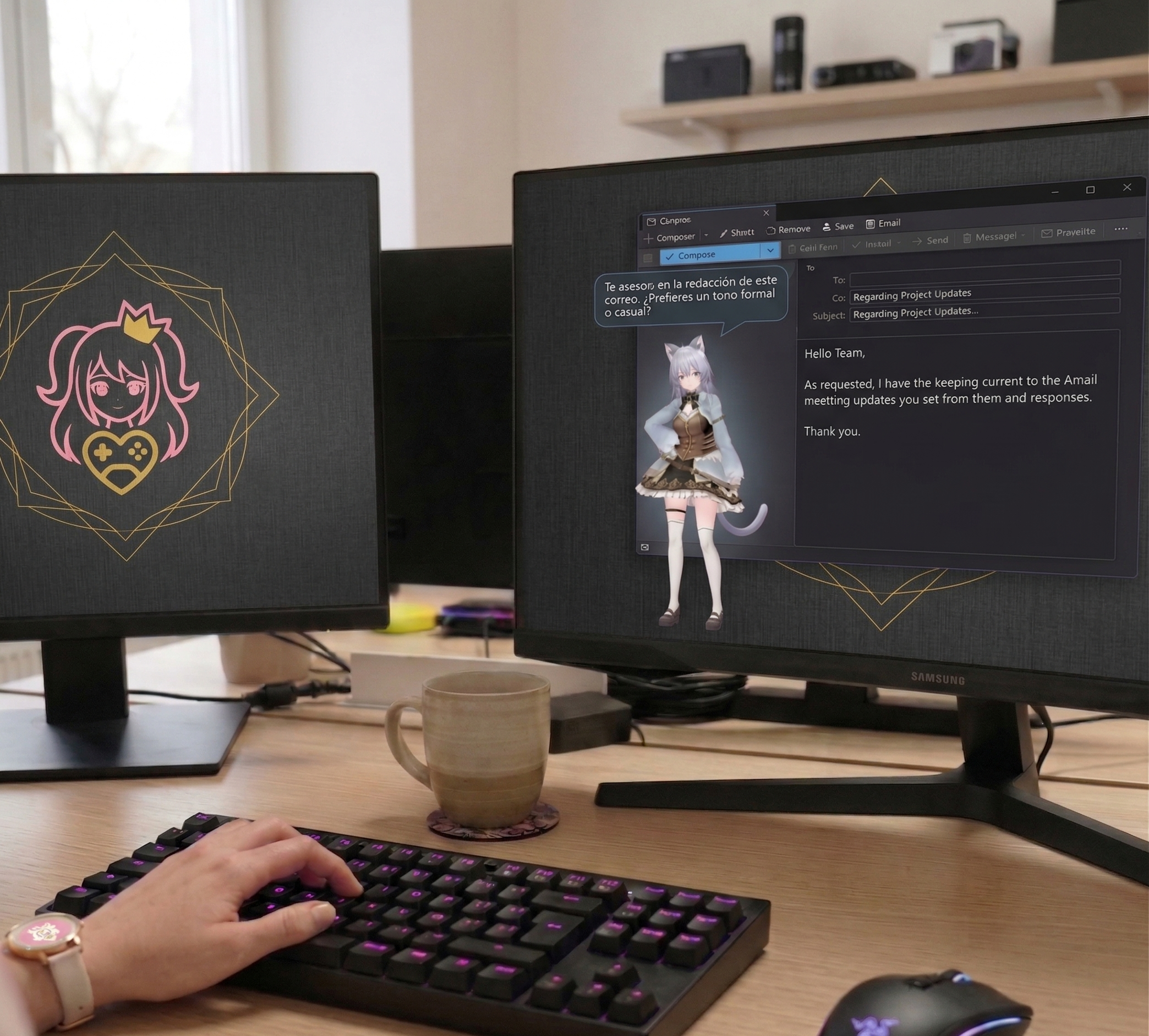 Aifu assisting beside a workflow